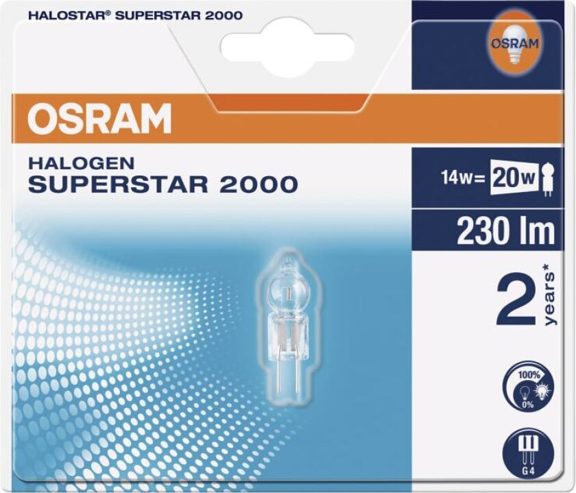 Halogenpære Halostar 14w 12v G4