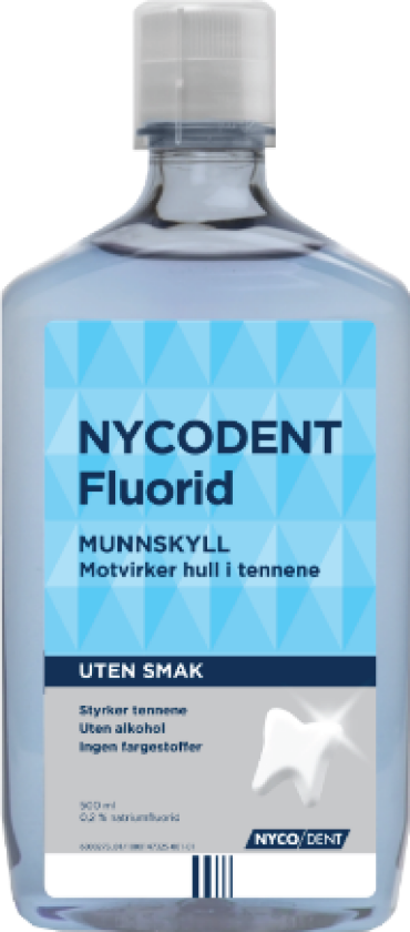 Fluorid Munnskyll uten smak, 500 ml