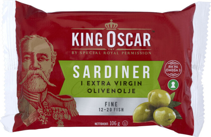 King Oscar Sardiner i Olivenolje 106g