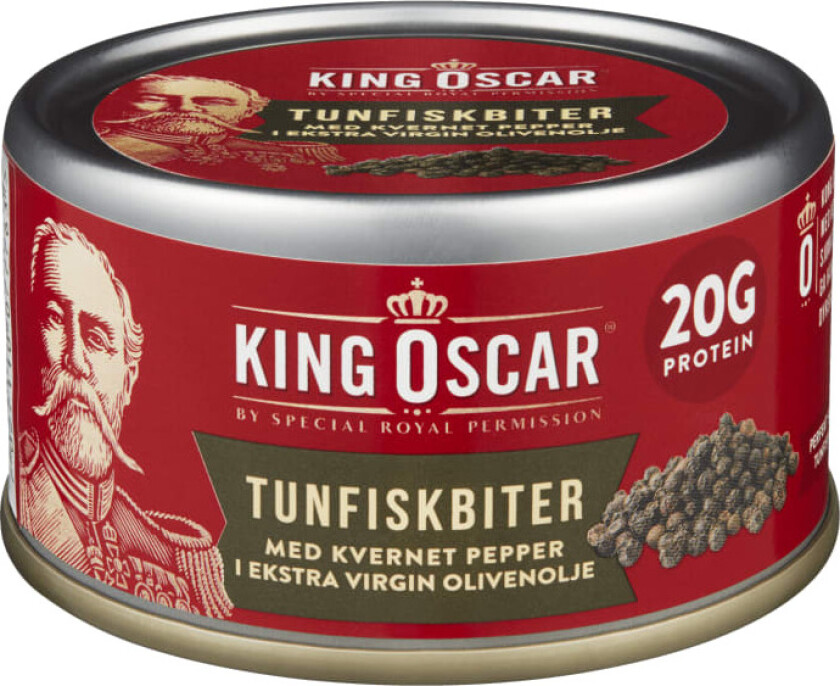 King Oscar Tunfisk i Olivenolje Pepper 85g