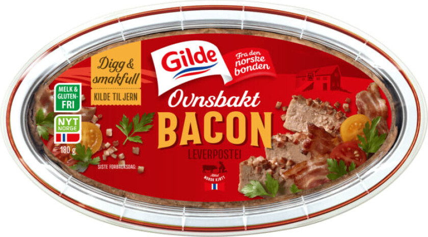 Leverpostei Ovnsbakt Bacon 180g