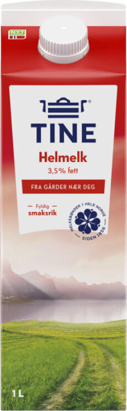 Tine Helmelk 3,5% fett 1l