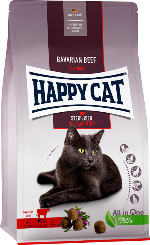 Happy Cat Sterilised Bavarian Beef (10 kg)