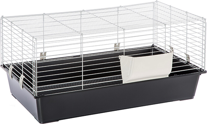 Smådyrbur Piggy Basic - svart : L 95 x B 57 x H 46 cm