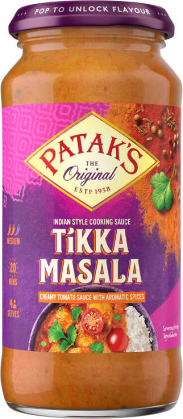 Tikka Masala Cooking Sauce 450g Patak's