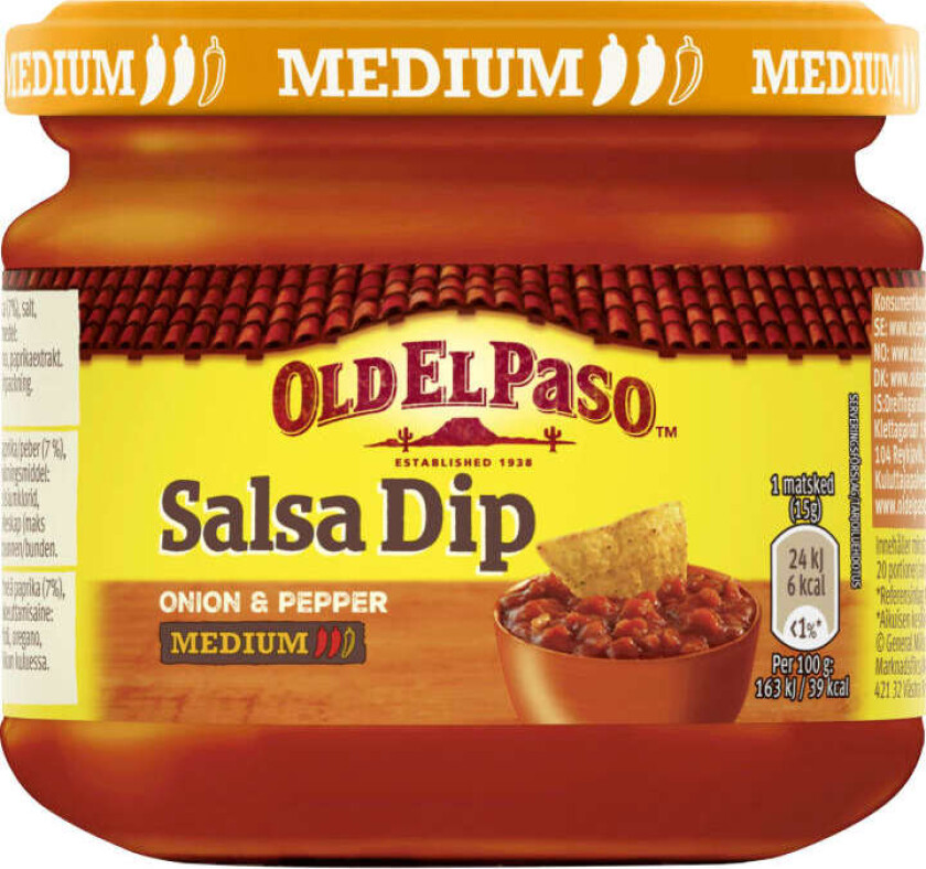 Bilde av Old El Paso Salsa Dip Medium med 312g
