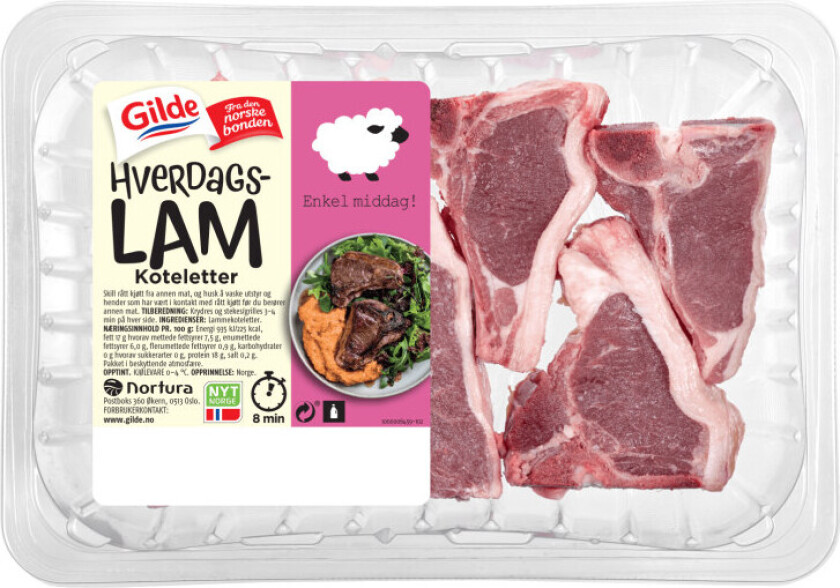 Lammekoteletter Hverdagslam 400g