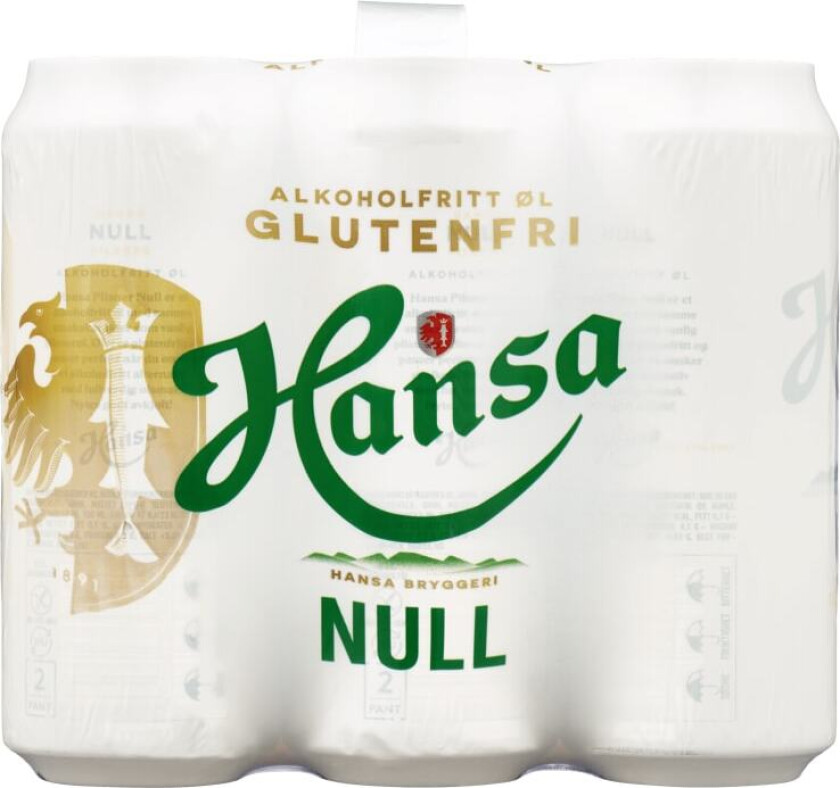 Hansa Null% 0,5lx6 boks