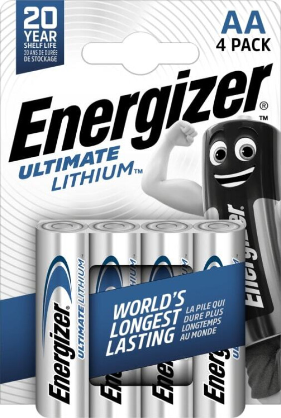 Energizer® Ultimate Lithium AA batterier