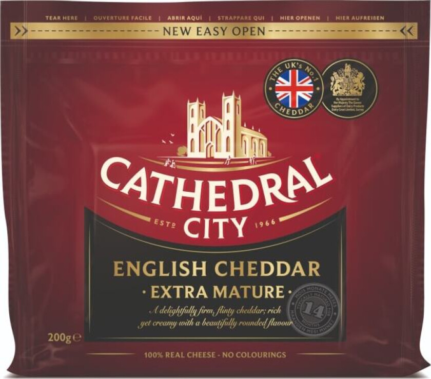 Cheddar 14mnd 200g Cathedral City