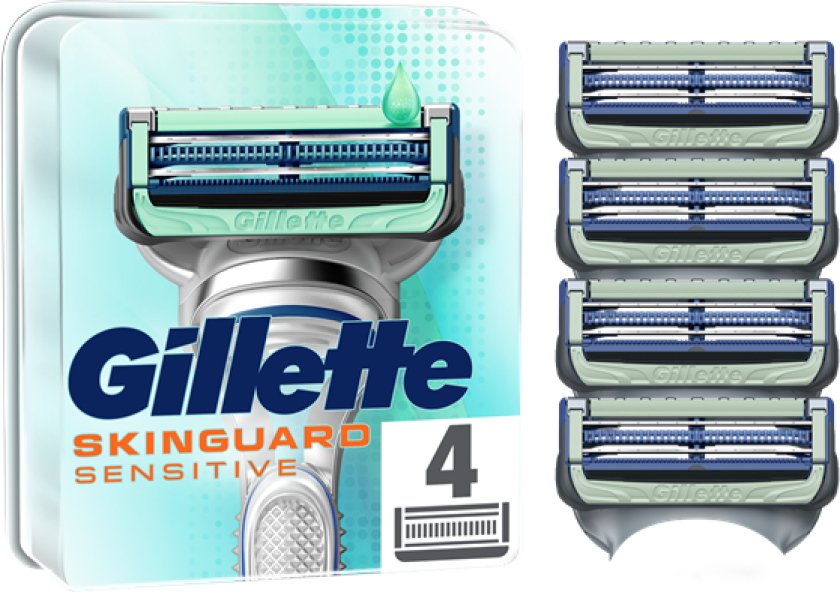 Gillette Barberblad Skinguard Sensitive 4 blader