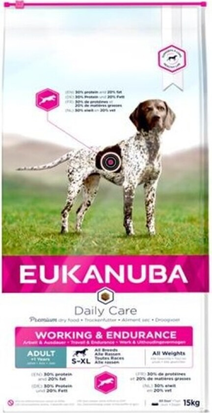Eukanuba Dog Working/Endurance 15kg Fôr