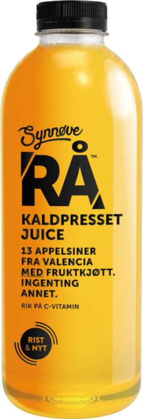Rå Appelsinjuice 1l med Fruktkjøtt