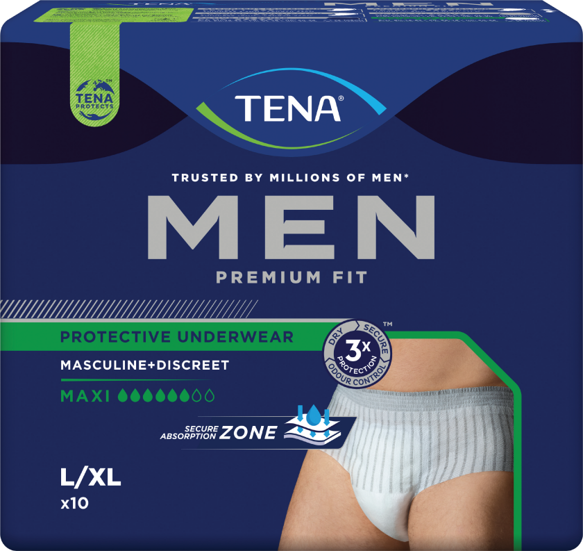 Bilde av Tena MEN Pants Premium Fit Maxi, Large/X-Large, 10 stk.