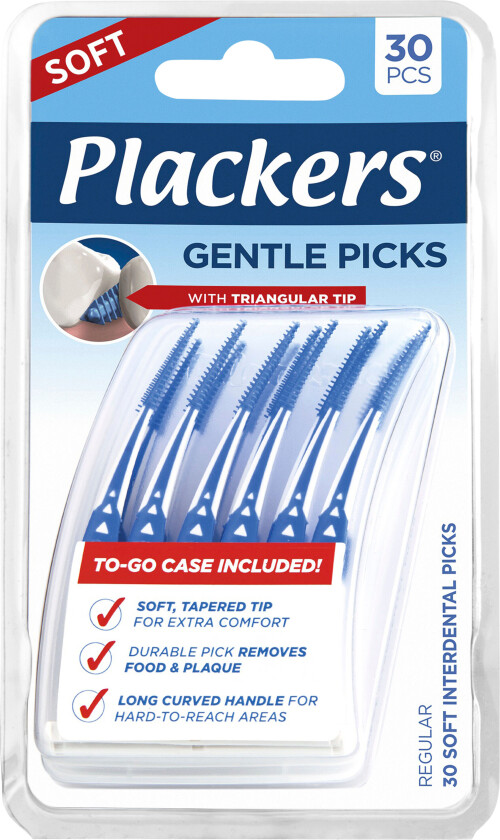 Gentle Picks Tannstikkere i plast, 30 stk