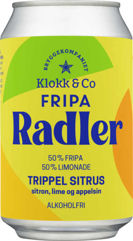 Bilde av Fripa Radler Trippel Sitrus 0,33l boks