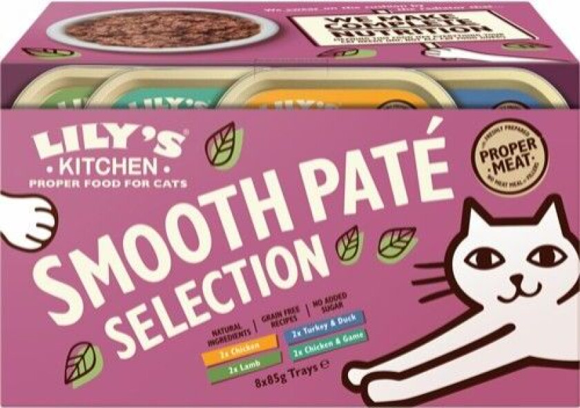 Bilde av Smooth Paté Selection Våtfôr til katt 8x85 g