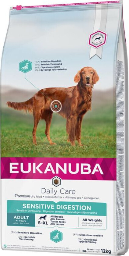 Bilde av Eukanuba Dog Daily Care Adult Sensitive Digestion All Breeds (12 kg)