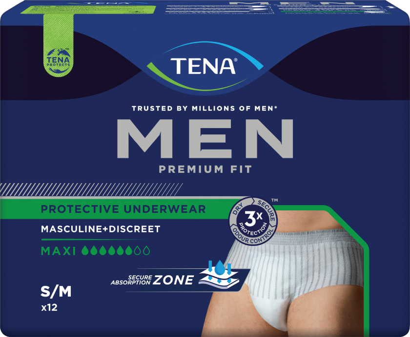 Bilde av Tena MEN Pants Premium Fit Maxi, Small/Medium, 12 stk.