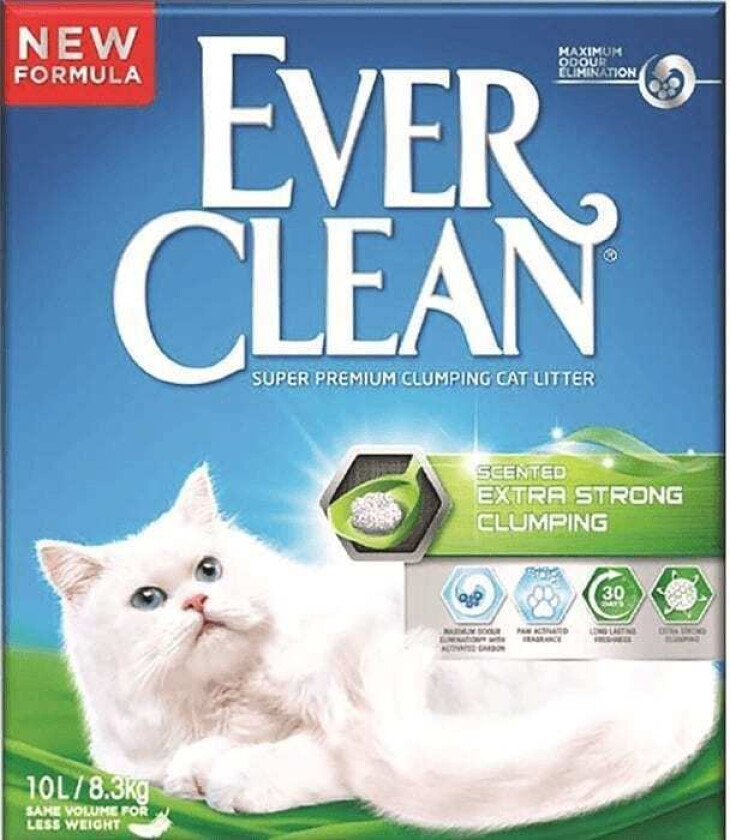 Ever Clean Extra Strong Scented Kattsand (10 l)