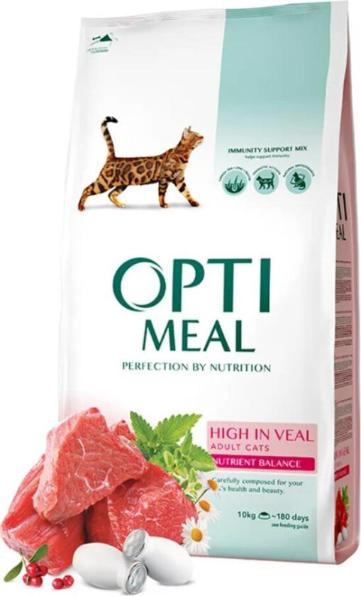 Cat Adult & Senior Healthy Skin & Coat Veal Tørrfôr til katt 10 kg