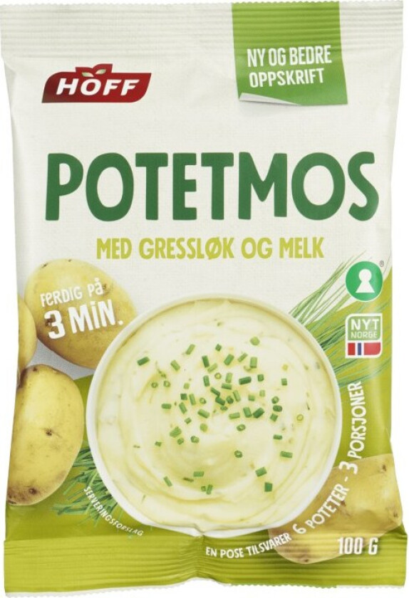 Bilde av Hoff Potetmos Gressløk og Melk 100g