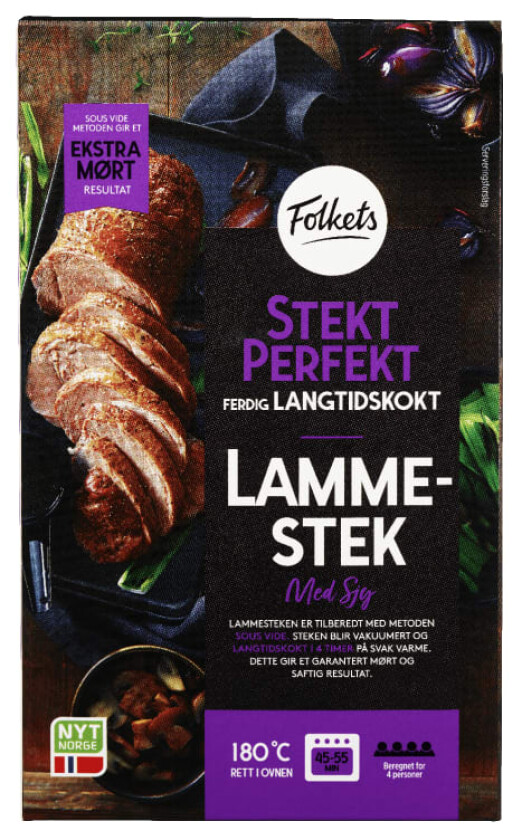 Bilde av Lammestek M Sjy Ca1,3kg Stekt Perfekt