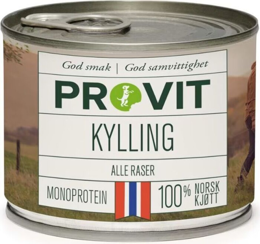 Kylling Singelprotein Våtfôr til hund 185 g