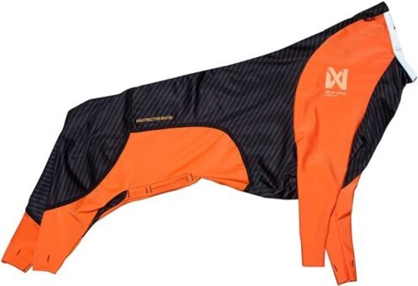 Non-Stop Dogwear Protector Snow Hundeoverall Tispe Svart & Oransje (M)