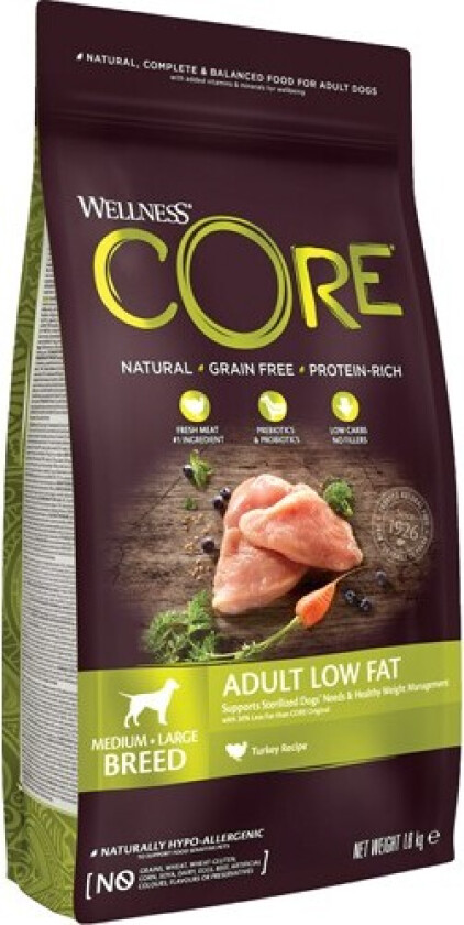 Bilde av Adult Low Fat Medium/Large Breed Turkey Tørrfôr til hund 1,8 kg