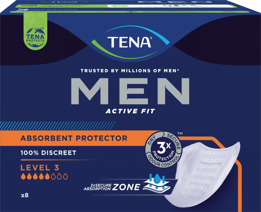 Tena MEN Level 3, 8 stk