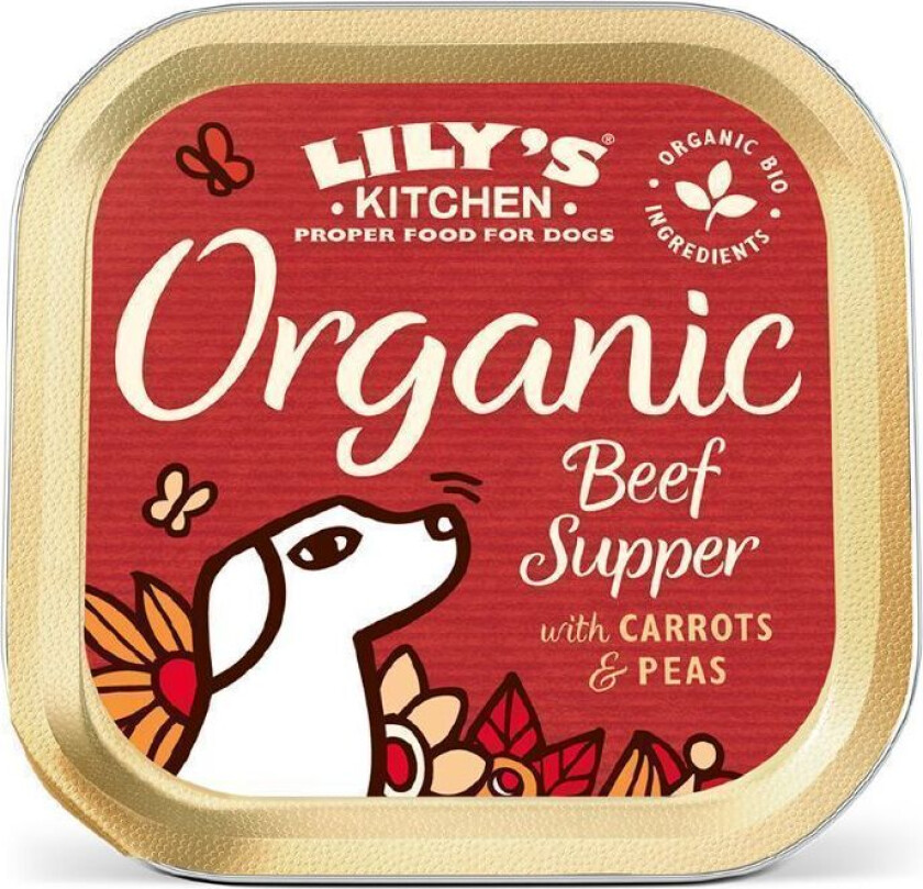 Organic Beef Supper Våtfôr til hund 150 g