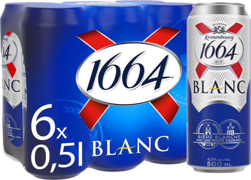 Bilde av Kronenbourg 1664 Blanc 0,5lx6 boks
