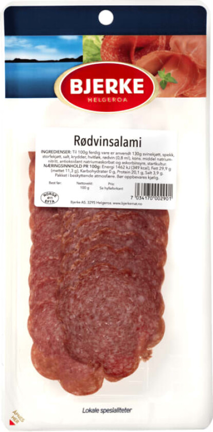 Bilde av Rødvinsalami skivet 100g