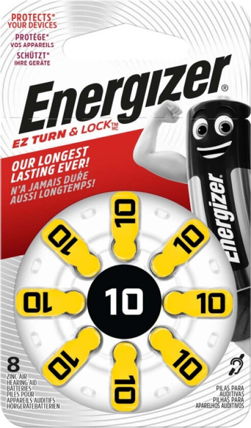 Energizer® høreapparatsbatterier 10