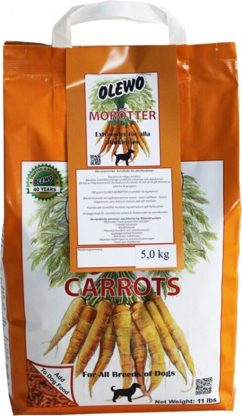 Gulrotpellets for Hund (5 kg)