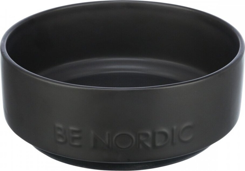 Be Nordic Hundeskål i Keramik Svart (1.2 l/ø 18 cm)