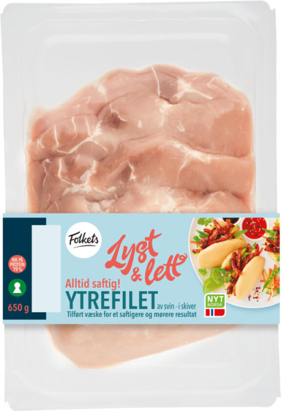 Svin Ytrefilet skivet Saftig 650g