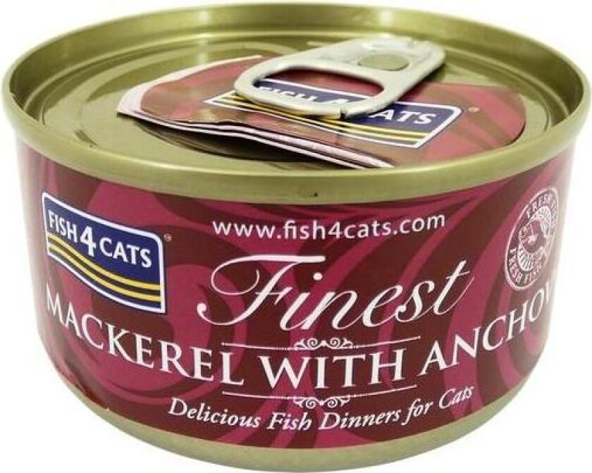 Fish4Cats Finest Våtfôr for katt - Makrell og Ansjos 70 g