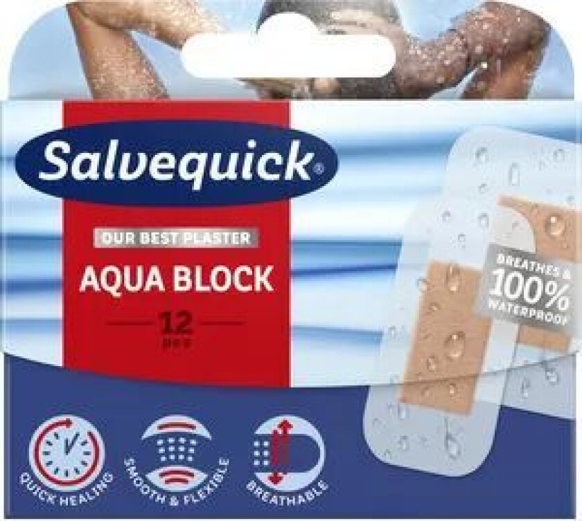 Bilde av Salvequick Plaster Quick Healing 12stk