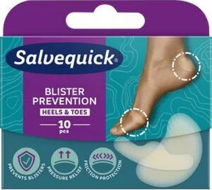 Salvequick Foot Care Mix Plaster 10stk