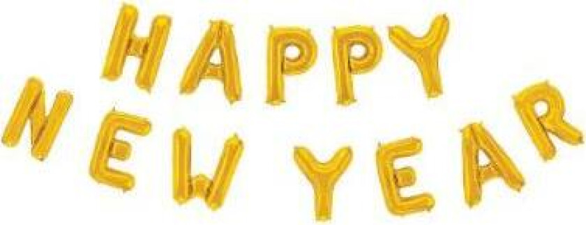 Bilde av Ballong Gull -Happy New Year- 41cm