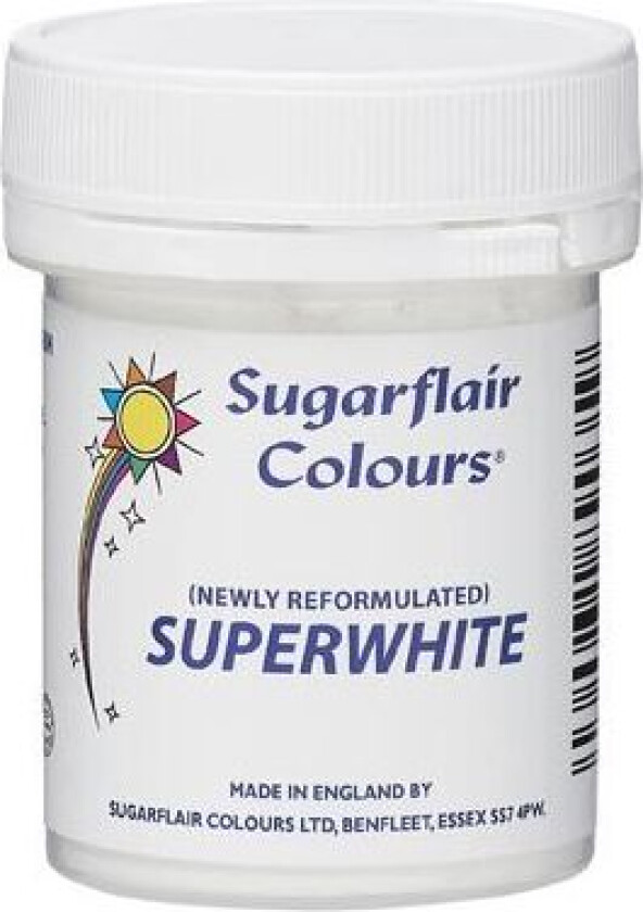 SugarFlair Pulverfarge -Superwhite- 20g