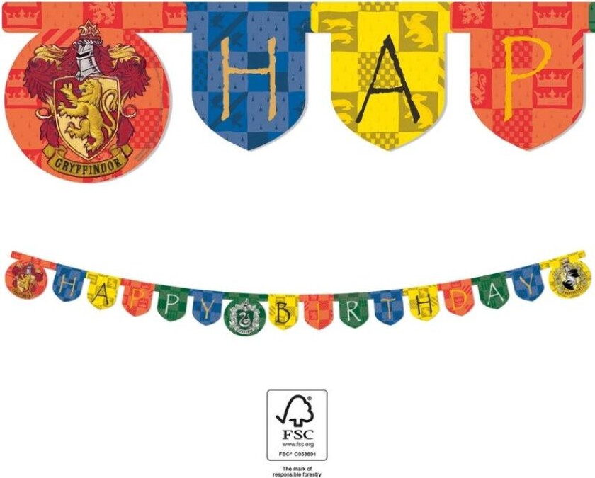 Banner Happy Birthday -Harry Potter- 2m