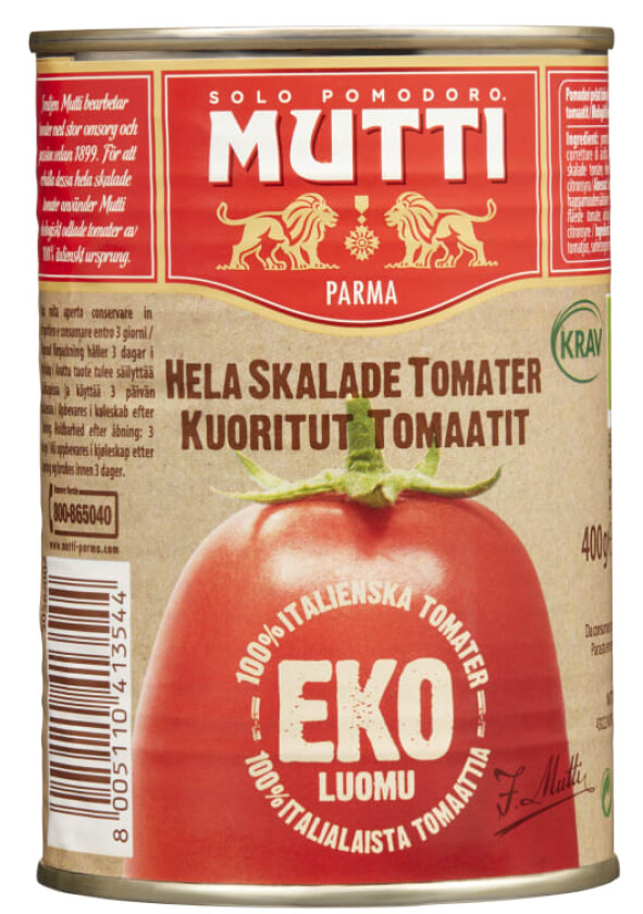 Mutti Hele Tomater Økologisk 400g