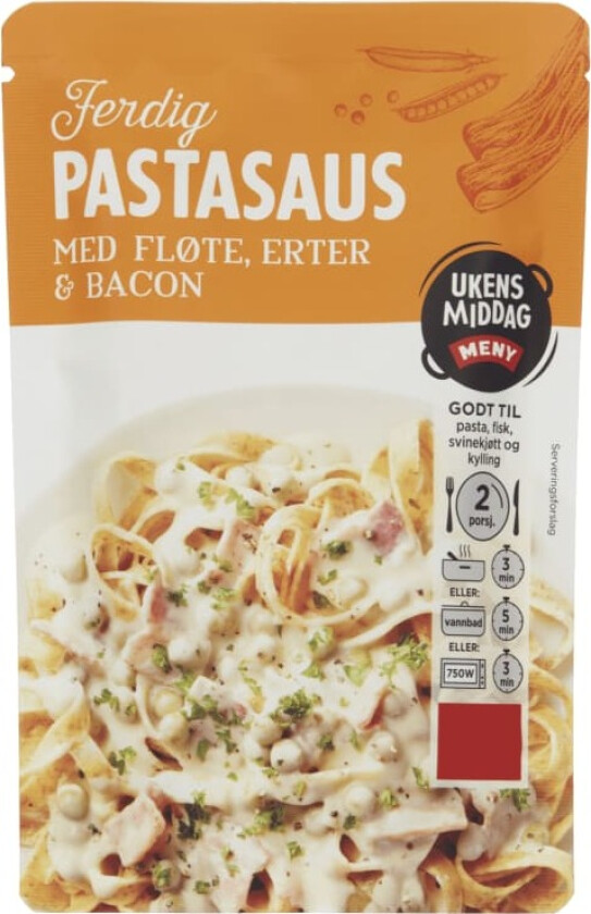 Pastasaus Kremet m/Bacon 1,5dl Meny