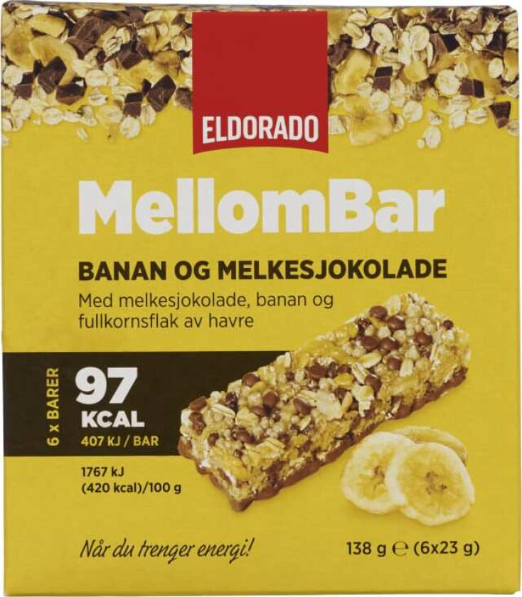 Mellombar Banan&Sjokolade 138g