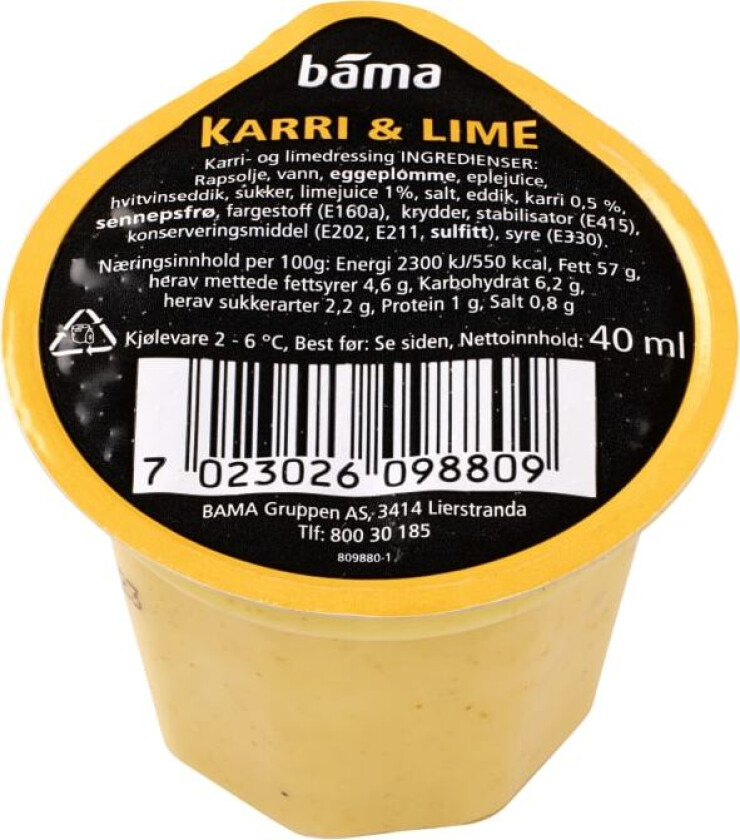 Dressing Karri Lime 40g