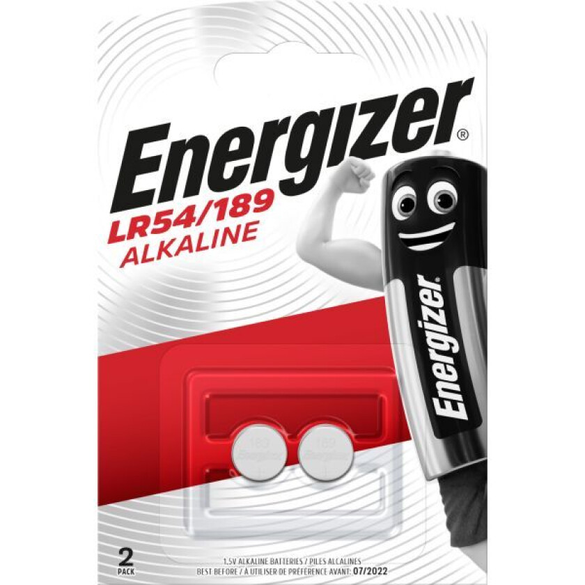 Energizer Alkaline LR54/189 batterier 2 pk