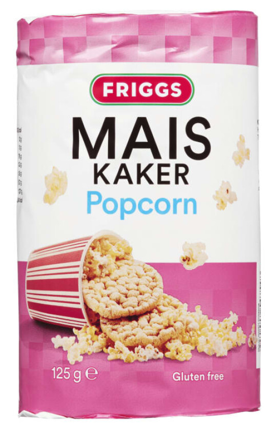 Friggs Maiskake Popcorn 125g